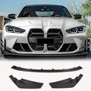 Накладка на передній бампер Lip V12 (для G80, Карбон) для BMW 3 серія G20/G21 2018–