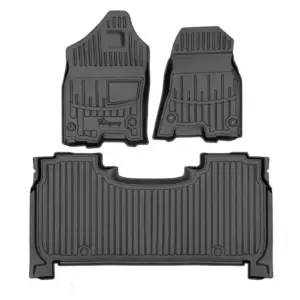 Килимки Stingray 3D (2018-2024, Crew Cab, 3 шт) для Dodge RAM (DS/DJ/D2) 2009–2024