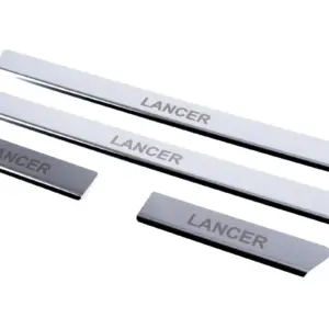 Накладки на пороги Carmos V1 (4 шт, нерж.) для Mitsubishi Lancer 9 2004–2008