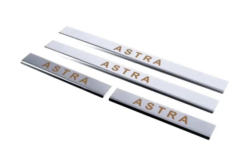 Накладка на пороги Carmos (4 шт, сталь) для Opel Astra G classic 1998–2012
