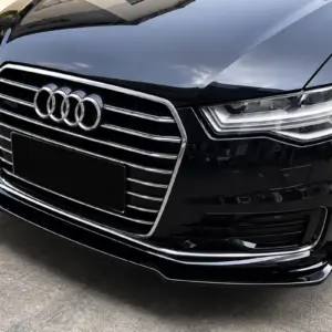 Накладка на передній бампер Lip (для Base 2014-2018, ABS) для Audi A6 C7 2011–2018