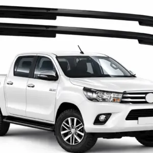 Рейлінги чорні OEM (ABS-пластик, установка на клей) для Toyota Hilux 2015–