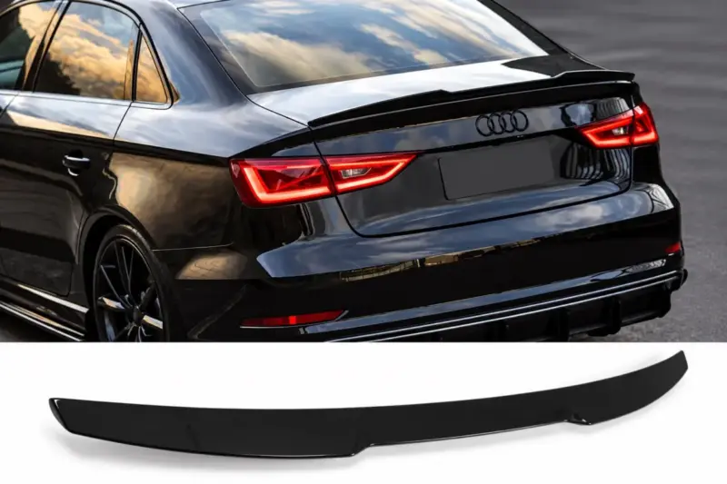 Спойлер M4-Style (для SD, чорний глянець) для Audi A3 2012–2020