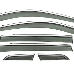 Вітровики з хромованим молдингом Niken Luxury (6 шт) для Nissan X-trail T32/Rogue 2014–2021