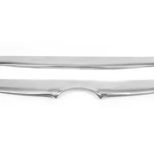 Накладка на решітку (2006-2010, 2 шт., нерж.) для Hyundai Santa Fe 2 2006–2012
