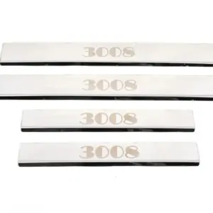 Накладки на пороги Carmos (4 шт, сталь) для Peugeot 3008 2008–2016