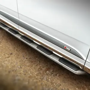 Бокові пороги OEM V1 (2 шт., алюміній) для Audi Q7 2015–2026