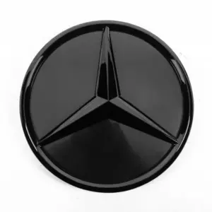 Передня емблема з об’ємною зіркою, чорна окантовка a0008880111 для Mercedes-Benz GLC coupe C253 2016–2023