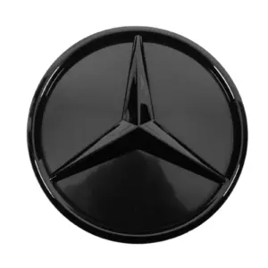 Передня емблема з об’ємною зіркою, чорна окантовка a0008881000 для Mercedes-Benz E-class W213 2016–2023