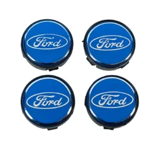 Ковпачки на диски 59/55мм сині (4 шт) для Ford