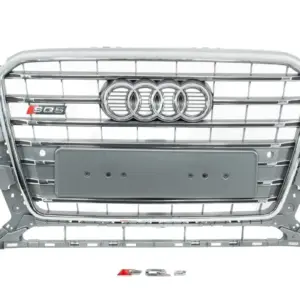 Передня решітка SQ-Style (2012-2017, сіра з хромом) для Audi Q5 2008–2017
