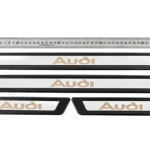 Універсальні накладки на пороги Audi V-3 (4 шт., нерж) для Audi