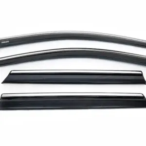 Вітровики з хром молдингом (Niken, 4 шт) для Nissan Qashqai 2014–2021