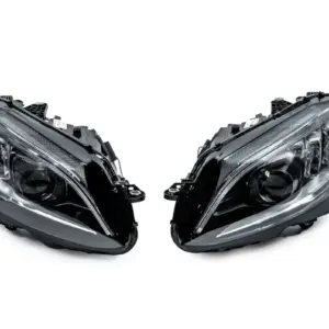 Передні фари з блоками FullLed (Для HALOGEN, 2 шт) для Mercedes-Benz C-class W205 2014–2021