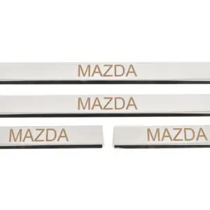 Накладка на пороги Carmos (4 шт, нерж) V-3 для Mazda 6 2008–2012