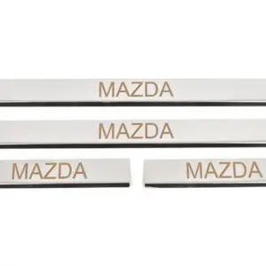 Накладка на пороги Carmos (4 шт, нерж) V-3 для Mazda 6 2003–2008