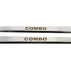 Накладки на пороги Carmos (2 шт., нерж.) для Opel Combo 2002–2012