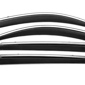 Вітровики з хромованим молдингом Niken Luxury (4 шт, Long) для Toyota Rav 4 2006–2013